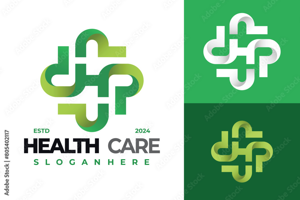 Letter H Healthcare Cross logo design vector symbol icon illustration ...