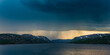 Valevatn in Norwegen mit Regenwolke