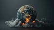 © thekob5123 - Conceptual image of an Earth globe boiling.