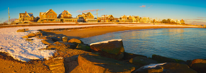 Wall Mural - Sunrise over the beach on Cape Cod, Massachusetts, USA