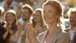 © MP Studio - A Woman Applauding Outdoors