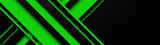Fototapeta  - Abstract background with green geometric diagonal lines. Modern minimal trendy shiny lines pattern horizontal. Vector illustration
