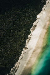 Wall Mural - whitehaven beach and hill inlet. aerial drone shot. whitsundays queensland australia, airlie beach.