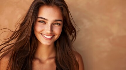 Canvas Print - Radiant Smile of a Young Woman