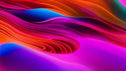 Poster - Vibrant  Cell Phone Against Colorful Background Generative AI