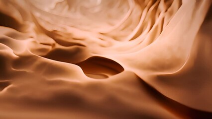 Poster - Close Up View of Brown Fabric Generative AI