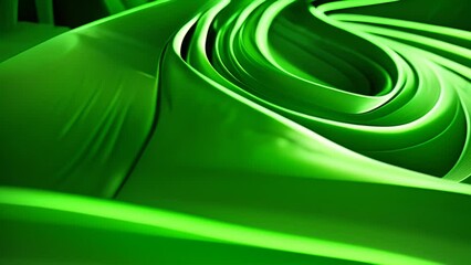 Poster - Close Up View of Green Fabric Generative AI