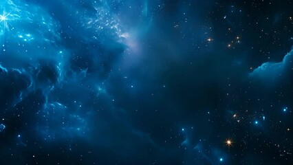 blue space with lots of stars