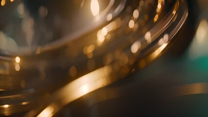 Poster - Array of Illuminated Lights on Table Generative AI