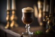 Irish Coffee winter warming drink with whiskey with sugar and coffee, and top it with cream.