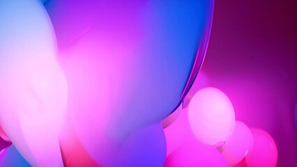 Poster - Close Up of Purple and Blue DNA Generative AI