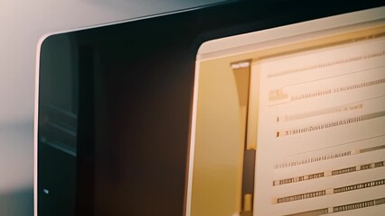 Poster - Computer Screen Displaying Text Description Generative AI