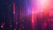 An abstract technology background with vibrant pink and purple light drops, creating a futuristic and dynamic visual composition