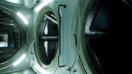 Wall Mural - space station interior in space