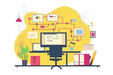 System Development Life Cycle - Management Flow Chart on Report Document Desk