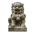 © Uday - Chinese lion statue on white background,png
