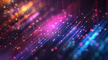 Wall Mural - digital background for tech, ai, data, audio and graphics