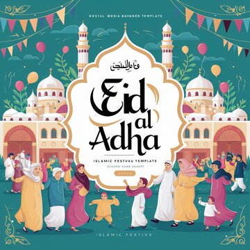 Eid Mubarak Eid ul Fitr Eid ul Adha Religious holiday Creative idea and Concept Design