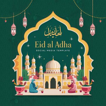 Eid Mubarak Eid ul Fitr Eid ul Adha Religious holiday Creative idea and Concept Design