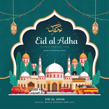 Eid Mubarak Eid ul Fitr Eid ul Adha Religious holiday Creative idea and Concept Design