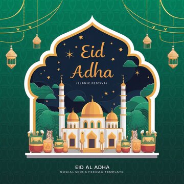 Eid Mubarak Eid ul Fitr Eid ul Adha Religious holiday Creative idea and Concept Design