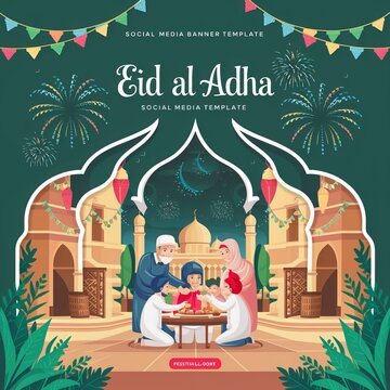 Eid Mubarak Eid ul Fitr Eid ul Adha Religious holiday Creative idea and Concept Design