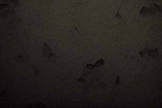 パターンの背景の抽象的な黒い壁のテクスチャです。ワイドパノラマ写真。黒い壁のテクスチャの荒い背景暗いコンクリートの床または黒の古いグランジ背景