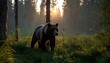 a-bear-exploring-a-dense-forest-at-dawn-