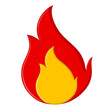 © Gandong - Fire flame logo  illustration design template. fire flames sign illustration isolated. fire icon