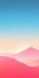 Pink and Blue Background With Distant Mountains