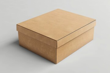 Poster - A cardboard box with a brown lid