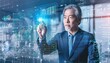 © Diamond Fuji - トレーダーは、仮想画面上で成長している株式を分析し、取引に投資する。 計画と戦略、株式市場、ビジネスの成長。