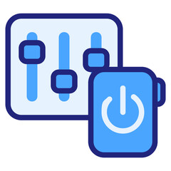 Automation blue icon