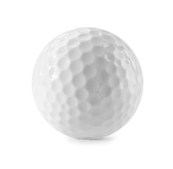 Canvas Print - One golf ball isolated on white. Sport equipment