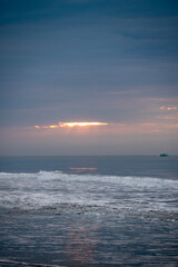 Cloudy Sunrise Beach View