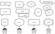 © MARUGARY - 手描き線の電波のような吹き出しセット　リモート　web会議