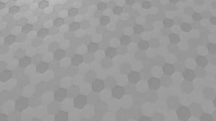 Wall Mural - Hexagonal random pattern gradient white for interior wallpaper background or cover