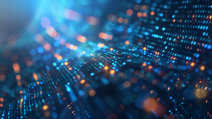 Poster - digital data tech background, wallpaper 