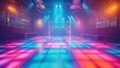 © Tina - colorful dance floor disco in perspective