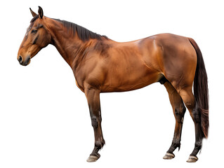 Wall Mural - A Full Body Horse with a Transparent Background PNG