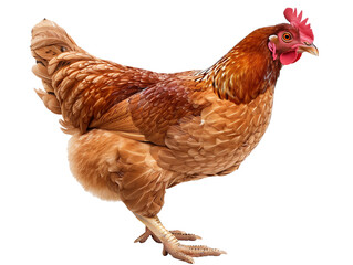 Wall Mural - A Full Body Chicken with a Transparent Background PNG