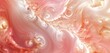 An abstract, coral pink background with swirling patterns of white and gold, resembling the mesmerizing beauty of a distant galaxy, ready to frame an avant-garde jewelry collection. 