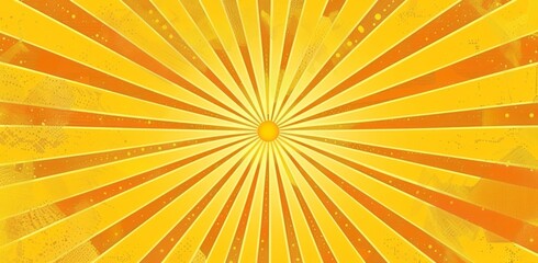 Wall Mural - Bright yellow rays background. Sunburst rays texture, bright orange and yellow sun ray pattern for comic book poster or summer advertising banner template design