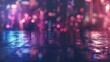 abstract background with bokeh defocused lights and shadow from cityscape at night, vintage or retro color tone hyper realistic 