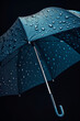 Umbrella with water droplets generative AI