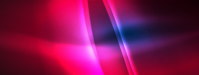 Aufkleber - A vibrant mixture of pink and blue neon beams creating an electric and artistic pattern against a dark backdrop, showcasing the colorfulness of magenta and violet tints and shades