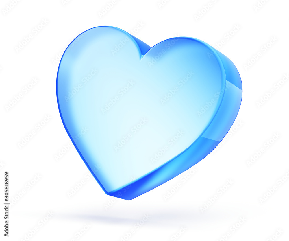 Love Heart Symbol Icon - 3d rendering Stock Illustration | Adobe Stock