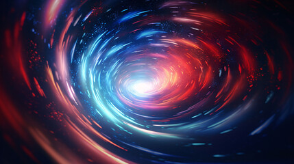 Wall Mural - Digital galaxy colorful black hole scene abstract graphic poster web page PPT background