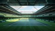 Tennis championship court stadium concept in london british royal international game match hyper realistic 