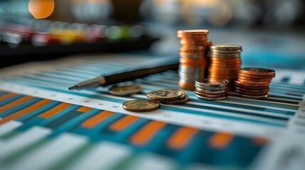 Aufkleber - analytical financial dashboard